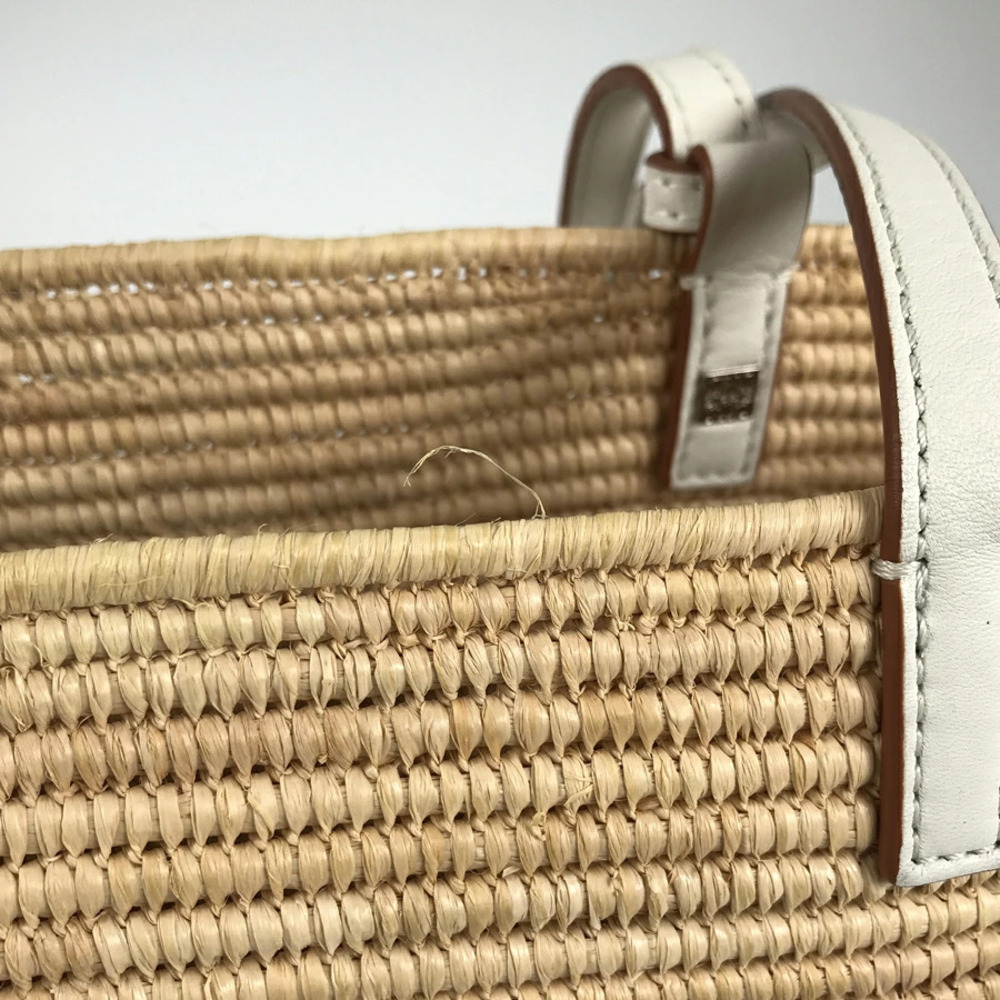 Loewe Square Basket Raffia Handbag - Picture 7 of 7